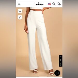 NWT white trouser pant. Brought for my rehearsal dinner but didn’t wear.